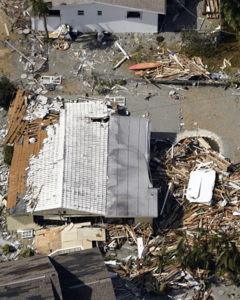 Tampa home destroyed by hurricane Tampa home destroyed by hurricane